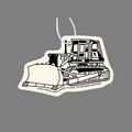 Paper Air Freshener Tag W/ Tab - Large Bulldozer